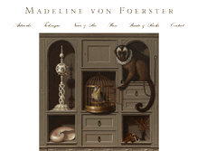 Tablet Screenshot of madelinevonfoerster.com